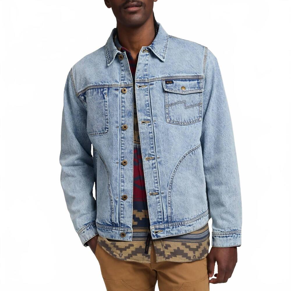 NEW HOWLER BROTHERS denim depot jacket in lauper light wash